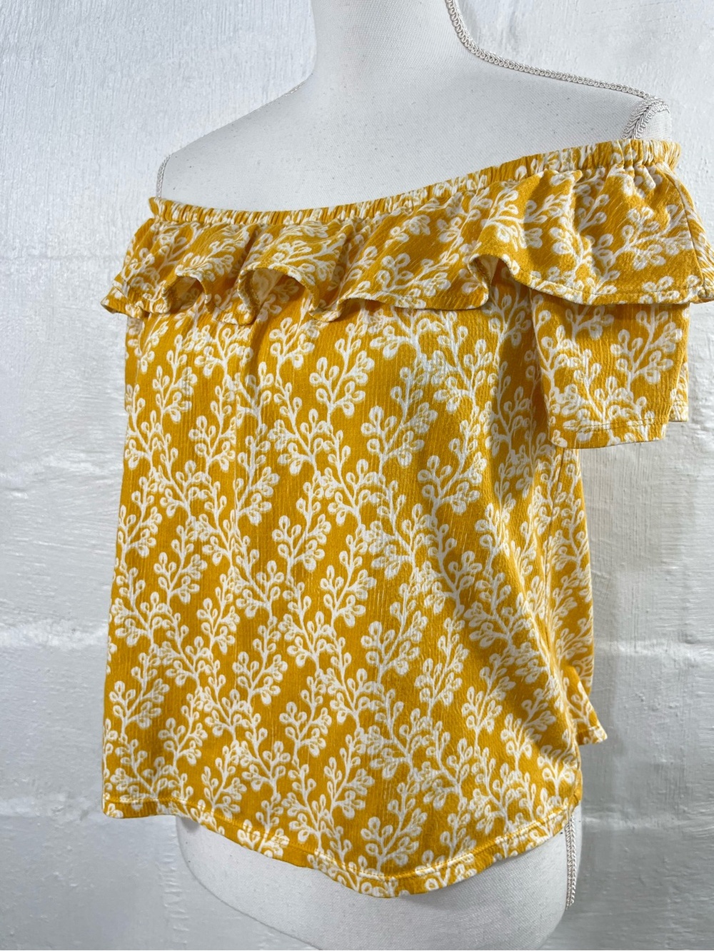 LOFT FLORAL OFF THE SHOULDER TOP - Picture 12 of 14